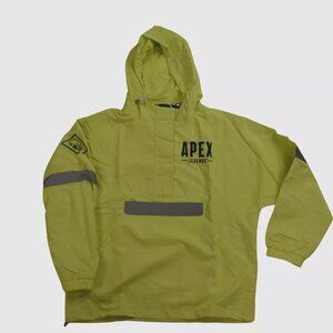 Graph Mens EA Apex Legends Mens Neon Green Reflective Hooded Jacket New